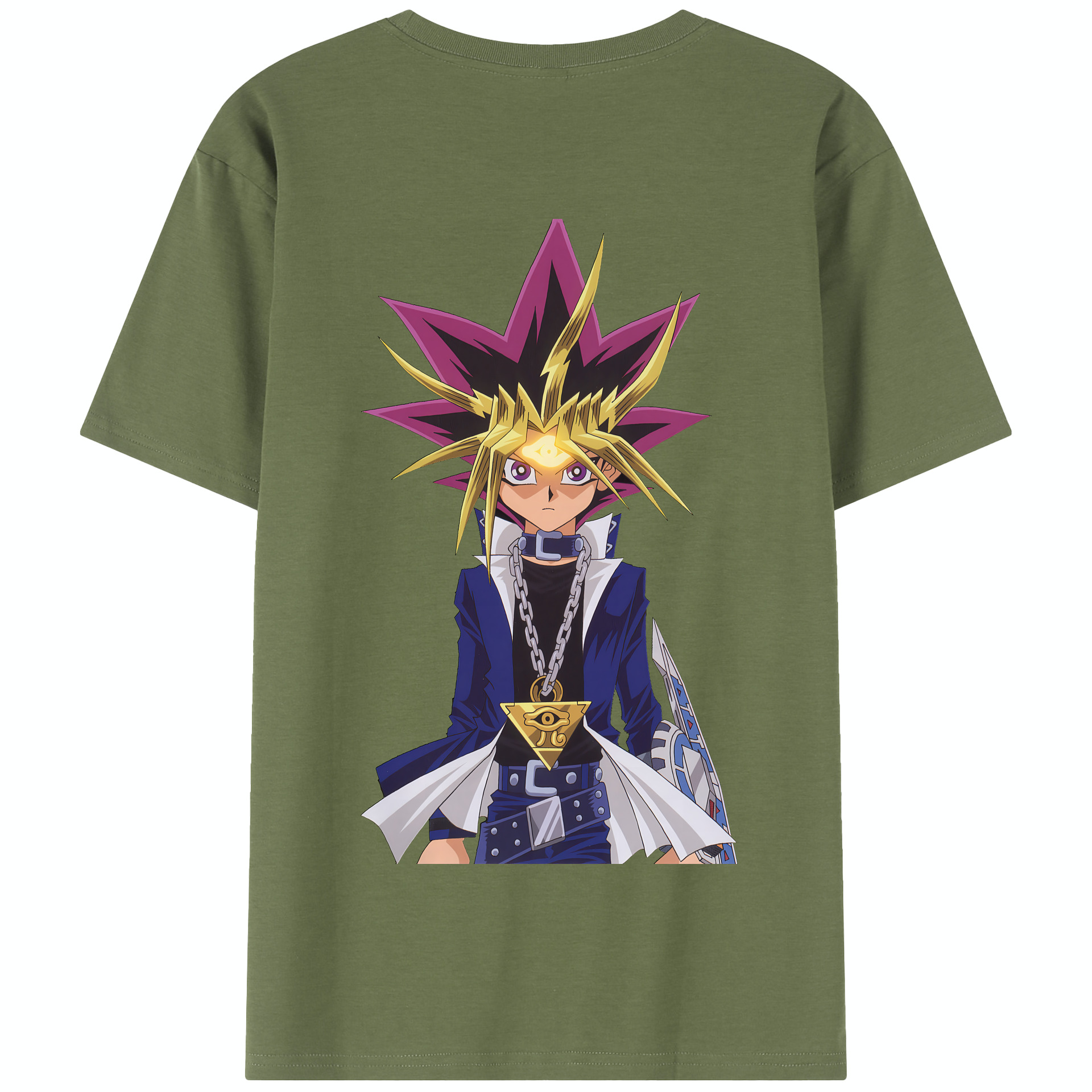 （画像用） 遊☆戯☆王 Yu-Gi-Oh! 綿100％半袖Tシャツ（背面プリント）